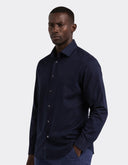 Camisa Slim Fit Geo Dobby Azul Zafiro con Stretch