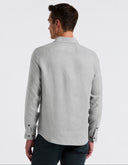 Camisa Quiet Gray De 100% Lino Manga Larga