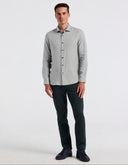 Camisa Quiet Gray De 100% Lino Manga Larga