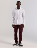 Camisa Blanca Bright White De 100% Lino Manga Larga