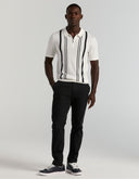 Pantalón Chino Negro Slim Tapered Hybrid Stretch