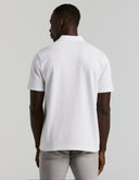 Polo Bright White Jacquard Geométrico Stretch