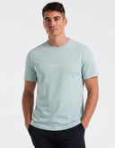Playera Azul Aqua Graphic Back Print Algodón