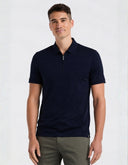 Polo Piqué Stretch Algodón Dark Saphire Manga Corta