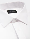 Camisa de Vestir Bright White Slim Fit con Puño Doble