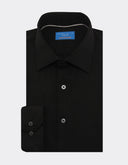 Camisa de Vestir Black Slim Fit con Puño Sencillo
