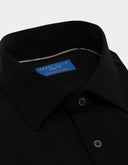 Camisa de Vestir Black Slim Fit con Puño Sencillo