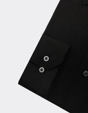 Camisa de Vestir Black Slim Fit con Puño Sencillo