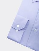 Camisa de Vestir Kentucky Blue Slim Fit con Puño Sencillo