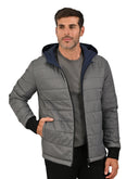 Chamarra Azul Marino con Capucha y Puños Elásticos