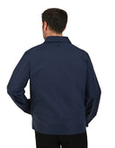 Chamarra Marino con Cierre Frontal y Cuello Tipo Camisa
