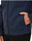 Chamarra Marino con Cierre Frontal y Cuello Tipo Camisa