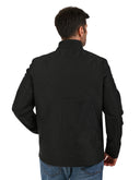 Chamarra Negra Acolchada con Cuello Alto