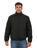 Chamarra Acolchada Negro con Cierre Completo