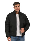 Chamarra Acolchada Negro con Cierre Completo