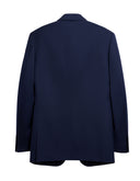 Saco Slim Fit Azul Marino con Solapa de Muesca