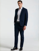 Saco Slim Fit Azul Marino con Solapa de Muesca
