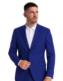 Saco Slim Fit Azul Cobalto con Solapa de Muesca