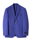 Saco Slim Fit Azul Cobalto con Solapa de Muesca